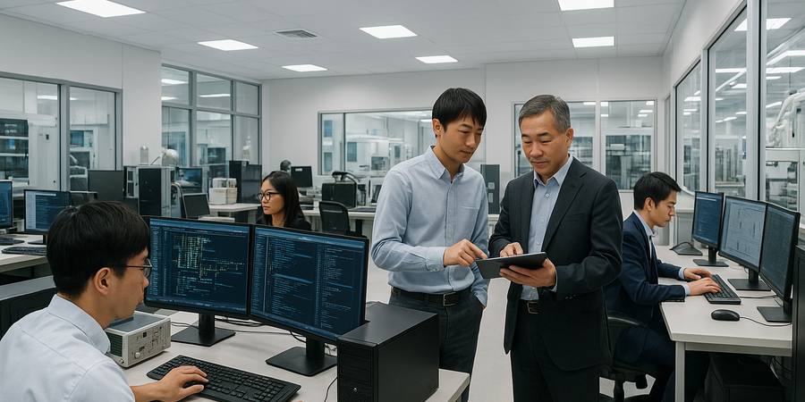 台北の日系ICT・半導体関連企業で働く日本人と台湾人エンジニア