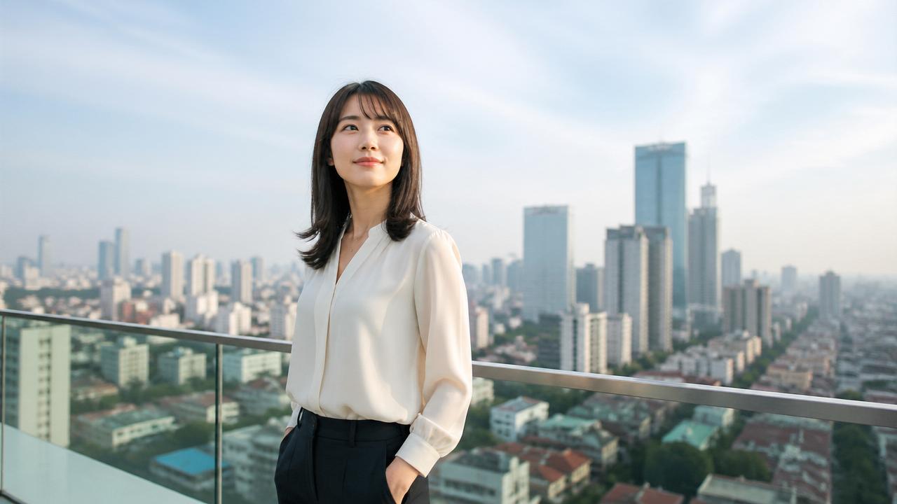 ハノイで働く日本人女性営業のイメージ